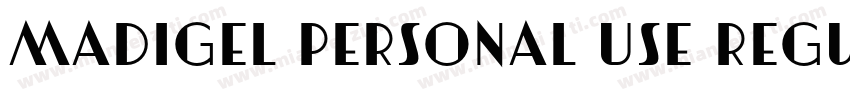 Madigel Personal Use Regular字体转换